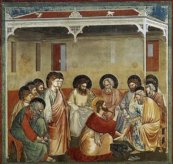 GIOTTO di Bondone Washing of Feet France oil painting art